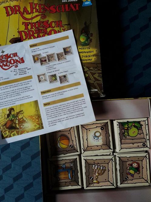 Spel Drakenschat, ongespeeld, 2-5, R. Knizia, + gratis promo, Hobby en Vrije tijd, Gezelschapsspellen | Bordspellen, Zo goed als nieuw