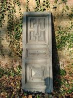 Vintage volhouten deur, Doe-het-zelf en Bouw, Ophalen, Gebruikt, 80 tot 100 cm, 215 cm of meer