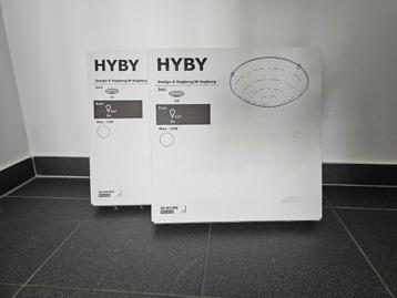 Lot 4 Plafonnier ikea Hyby beschikbaar voor biedingen