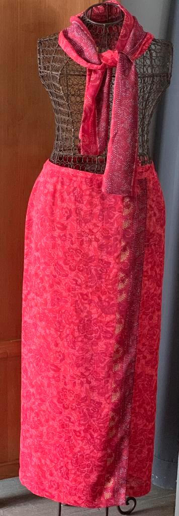Mayerline New 38 magnifique jupe cache-cœur avec écharpe