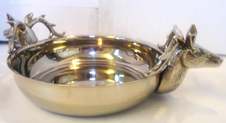 Bol Argent Chasse  Renne vintage✨😍💎💑👀🤗🎁👌, Antiquités & Art, Antiquités | Plateaux, Enlèvement ou Envoi
