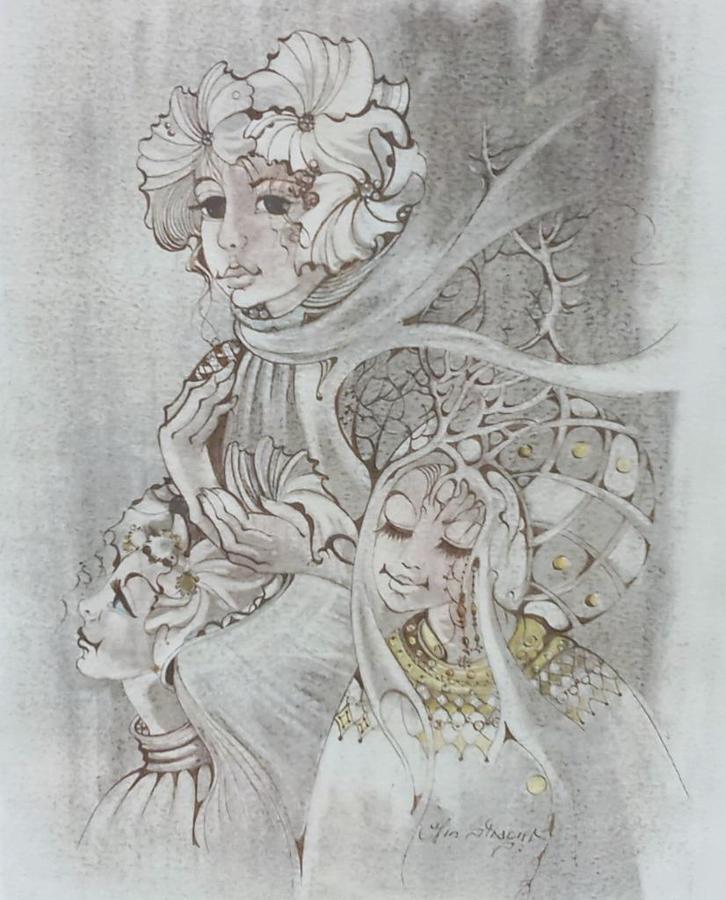 JIN STRAGIER schilderij, Antiek en Kunst, Kunst | Schilderijen | Klassiek, Ophalen of Verzenden