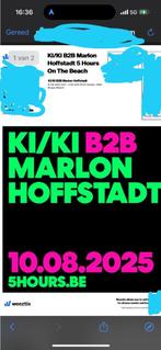 2 tickets KI/KI b2b Marlon Hofstadt (10 augustus), Tickets & Billets, Concerts | House, Techno & Trance, Deux personnes, Août