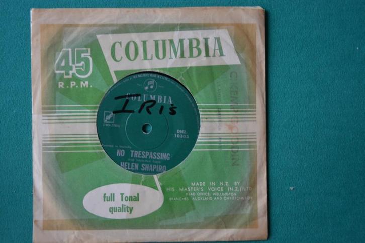 Helen Shapiro – No Trespassing - NZ persing (1) - singel, Cd's en Dvd's, Vinyl Singles, Gebruikt, Single, Pop, 7 inch, Ophalen of Verzenden