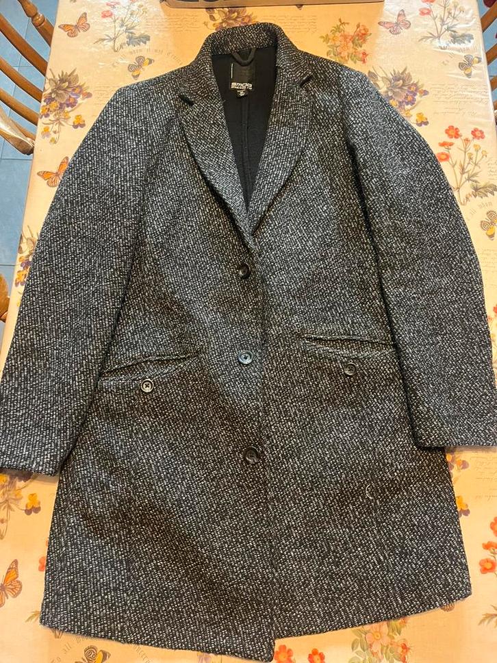 Lange mantel, Kleding | Dames, Jassen | Winter, Nieuw, Maat 38/40 (M), Zwart, Ophalen of Verzenden