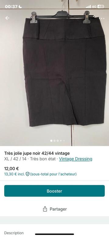 À vendre vêtement femme Taille S,M,L,XL ,XXL  Vintage  beschikbaar voor biedingen