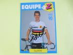 wielerkaart 1990 team equipe z greg lemond signe, Sport en Fitness, Zo goed als nieuw, Verzenden