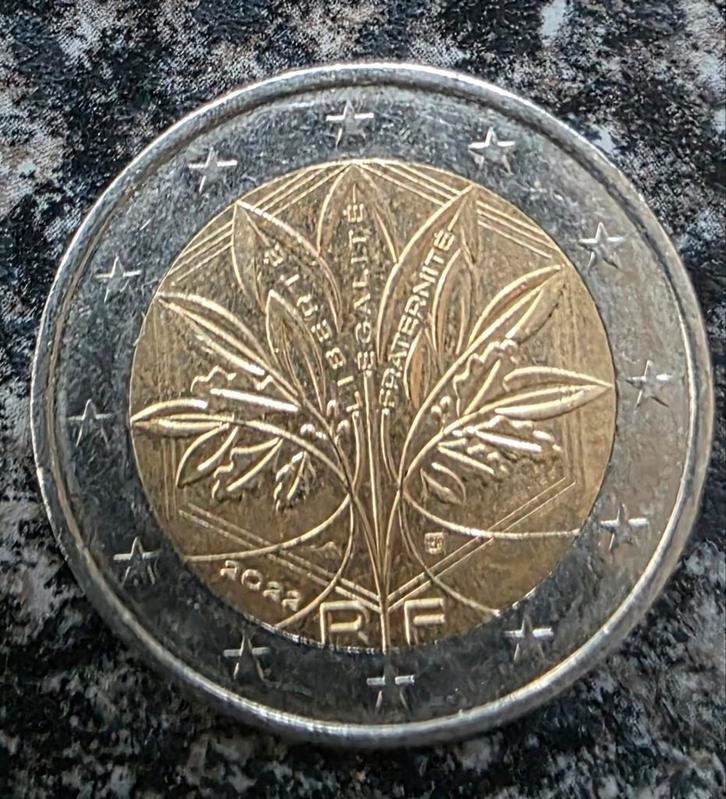 Franse 2 € munt boom des levens, Postzegels en Munten, Munten | Europa | Euromunten, Frankrijk, Ophalen