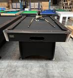 8FT Pooltafel Zwart met Zwart laken Table De Billard Biljart, Sport en Fitness, Biljarten en Poolen, Ophalen of Verzenden, Zo goed als nieuw