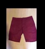 Wijnrode korte broek merk H&M., Vêtements | Hommes, Pantalons, Comme neuf, Taille 48/50 (M), Divided h&m., Autres couleurs