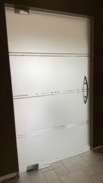 Binnendeur in gelaagd glas met vloerpomp, Doe-het-zelf en Bouw, Deuren en Vliegenramen, Binnendeur, 200 tot 215 cm, Ophalen, 100 tot 120 cm