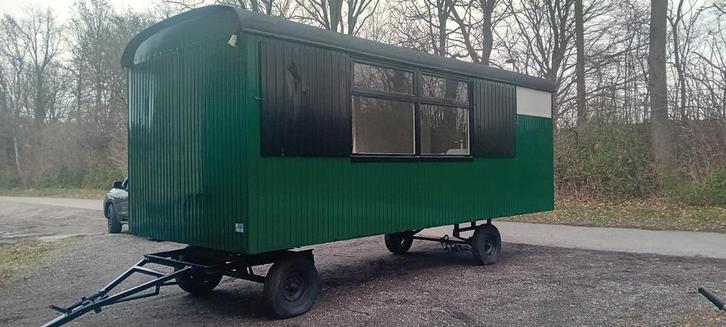 Pipowagen werfkeet werfwagen schaftkeet schaftwagen te koop, Doe-het-zelf en Bouw, Bouwketen en Schaftketen, Gebruikt, Ophalen