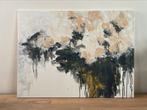 Abstract bloemenschilderij 80 x 60 cm, Enlèvement