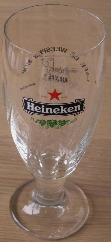 Heineken bierglas bier glas op voet Cafe de Weesper mop beschikbaar voor biedingen