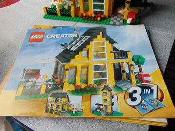 Lego 4996 Creator Beach House met boekjes.3 in 1 beschikbaar voor biedingen