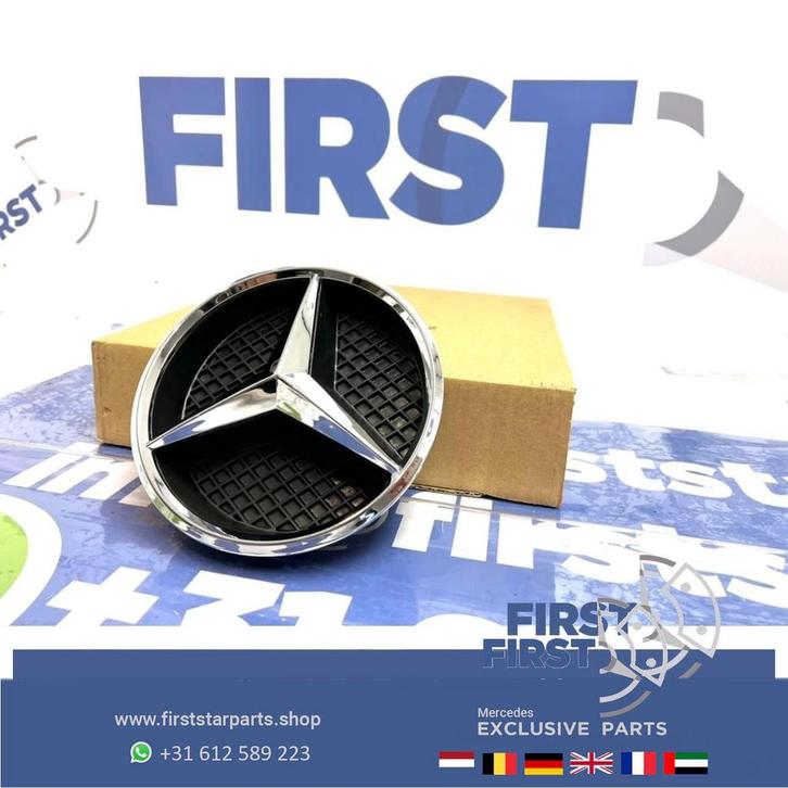 Mercedes STER LOGO CHROOM (GRIL) A B C CLA CLS E G GLA GLC G, Auto-onderdelen, Carrosserie, Mercedes-Benz, Gebruikt, Ophalen of Verzenden