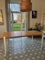 Schitterende massief eikenhouten tafel met TIPTOE-poten, Ophalen, Gebruikt, Eikenhout, 50 tot 100 cm