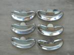 6 afvalschaaltjes, Ophalen, Nieuw, Inox of Chroom