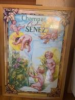 Ingekaderde Champagneposter, Enlèvement, Comme neuf, Autres sujets/thèmes