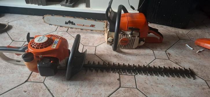 Set van 2 styil-machines (zie beschrijving), Tuin en Terras, Heggenscharen, Ophalen