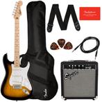 Squier Sonic Stratocaster Pack 2TSB, Muziek en Instrumenten, Solid body, Zo goed als nieuw, Fender, Met versterker