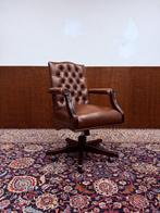 Klassiek Engels Chesterfield Bureaustoel, Antiek en Kunst, Ophalen of Verzenden