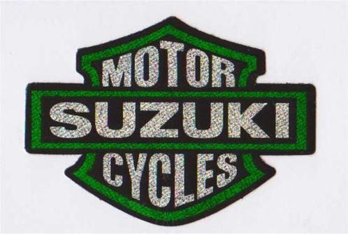 Suzuki schild metallic sticker #3, Motos, Accessoires | Autocollants, Envoi
