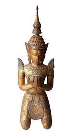 grote houten Thaise Boeddha, Huis en Inrichting, Woonaccessoires | Boeddhabeelden, Gebruikt, Ophalen