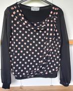 Blouse merk Amélie & Amélie zwart/roze bolletjes, Vêtements | Femmes, Blouses & Tuniques, Comme neuf, Noir, Amélie & Amélie, Enlèvement ou Envoi