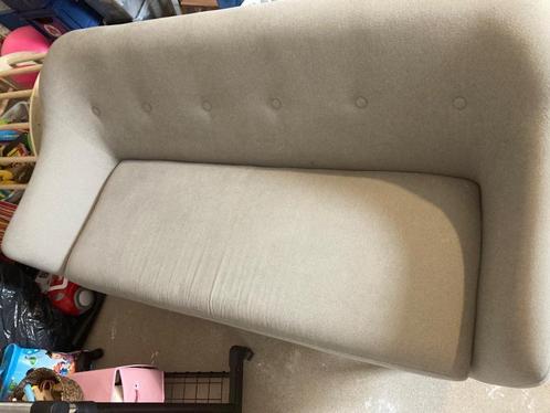 Zetel Jysk, Huis en Inrichting, Zetels | Zetels, Gebruikt, Rechte bank, Tweepersoons, 150 tot 200 cm, Minder dan 75 cm, Hout, Stof