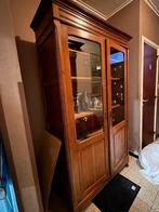 Bibliothèque avec vitrine double portes, 25 à 50 cm, Utilisé, Avec tiroir(s), Ancien