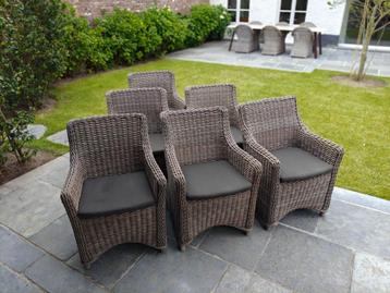 Te koop: 6 luxe tuinstoelen van Manutti, Enlèvement