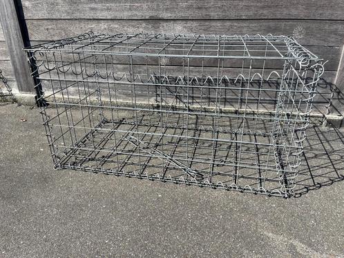 Schanskorf - Steenkorf - Gegalvasineerd - NIEUW, Tuin en Terras, Tuinhekken en Hekwerk, Nieuw, Overige typen, IJzer, Ophalen of Verzenden