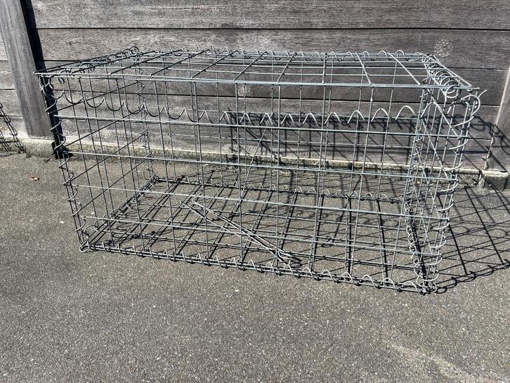Schanskorf - Steenkorf - Gegalvasineerd - NIEUW, Tuin en Terras, Tuinhekken en Hekwerk, Nieuw, Overige typen, IJzer, Ophalen of Verzenden