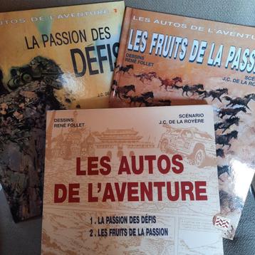 LES AUTOS DE L'AVENTURE -RENE FOLLET - 2 strips - FRANS beschikbaar voor biedingen