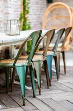 Prachtige authentieke Fibrocit BXL stoeltjes, Tuin en Terras, Ophalen, Gebruikt