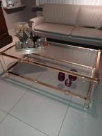 Glazen salontafel, Huis en Inrichting, Ophalen, 100 tot 150 cm, 50 tot 100 cm, Minder dan 50 cm