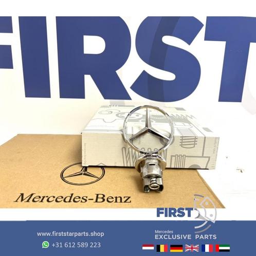 Mercedes STAAND AMG MOTORKAP STER LOGO CHROOM EMBLEEM W204 W, Auto-onderdelen, Carrosserie, Mercedes-Benz, Gebruikt, Ophalen of Verzenden