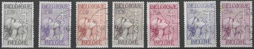 Belgie 1933 - Yvert/OBP 377-383 - Tuberculosebestrijding (ST, Postzegels en Munten, Postzegels | Europa | België, Postfris, Gestempeld