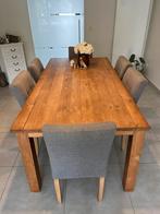 Teakhouten eettafel, Huis en Inrichting, Tafels | Eettafels, Ophalen, Gebruikt, Teakhout, 50 tot 100 cm