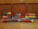 Houten trein, Kinderen en Baby's, Speelgoed | Houten speelgoed, Gebruikt, Ophalen of Verzenden, Duw- of Trekspeelgoed
