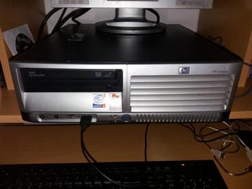 Ordinateur de bureau HP compacq DE 7100, 256 GB, HDD, Avec moniteur, Intel Pentium