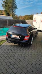 C63 amg, Auto's, Automaat, Achterwielaandrijving, Zwart, Leder