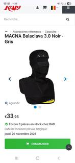 Cagoule moto hiver, Enlèvement
