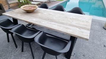 Tuinstoelen Bois Le Duc, Tuin en Terras, Ophalen, Zo goed als nieuw, Aluminium, Stapelbaar