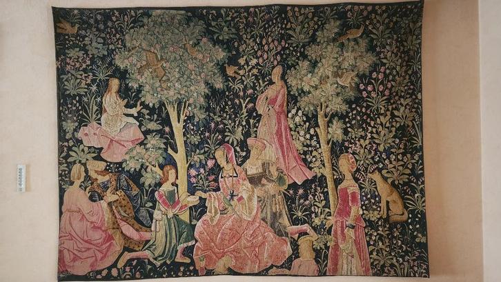 Wandtapijt Fêtes galantes, Antiek en Kunst, Antiek | Tapijten, Tafelkleden en Textiel, Ophalen