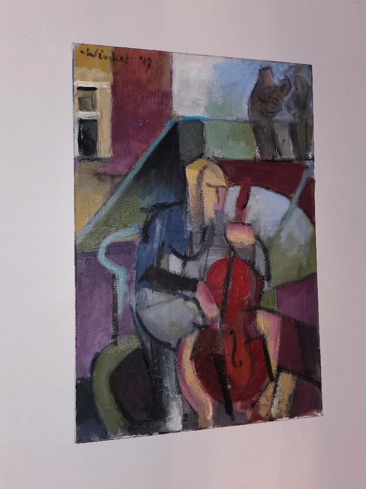 Origineel werk van Arien Winkel  Met certificaat  Gesigneerd, Antiek en Kunst, Kunst | Schilderijen | Klassiek, Ophalen