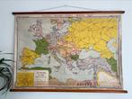 Oude schoolkaart - Europa 1914, Antiek en Kunst, Antiek | Schoolplaten, Ophalen
