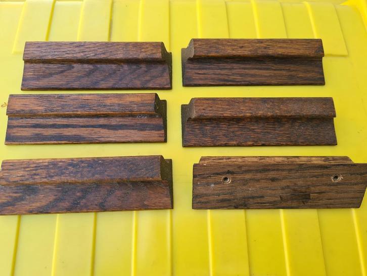 6 Poignée en bois de meuble de 1980 - 2 au choix, Doe-het-zelf en Bouw, Gereedschap | Handgereedschap, Zo goed als nieuw, Ophalen of Verzenden