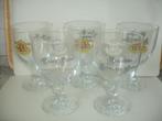 Bierglazen Grimbergen met achteraan een Latijnse tekst, Verzamelen, Ophalen of Verzenden, Zo goed als nieuw, Glas of Glazen, Overige merken